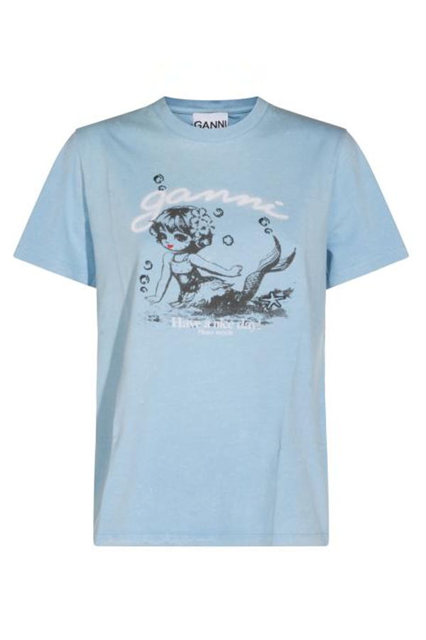Ganni Top - Soft Chambray