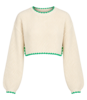 Atelier Delphine Aries Top - Ivory/Green - Thumbnail 1