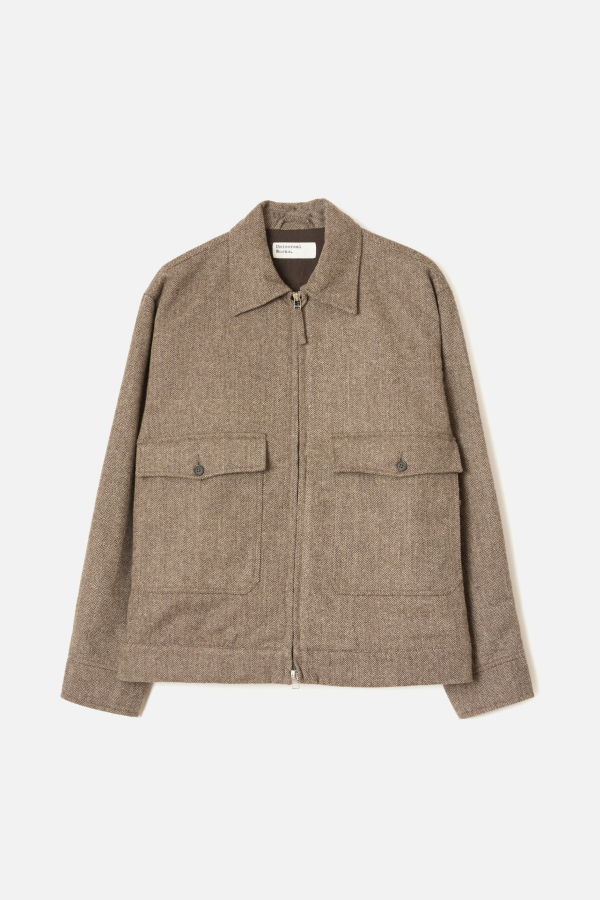 Universal Works E130 Jacket Wool Herringbone