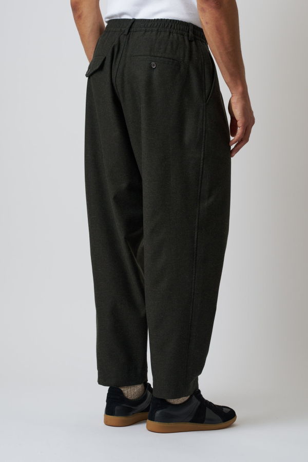 Universal Works Pleated Track Pant Recycled Italian Tweed
