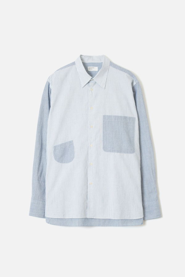 Universal Works Station Shirt Mix Stripes