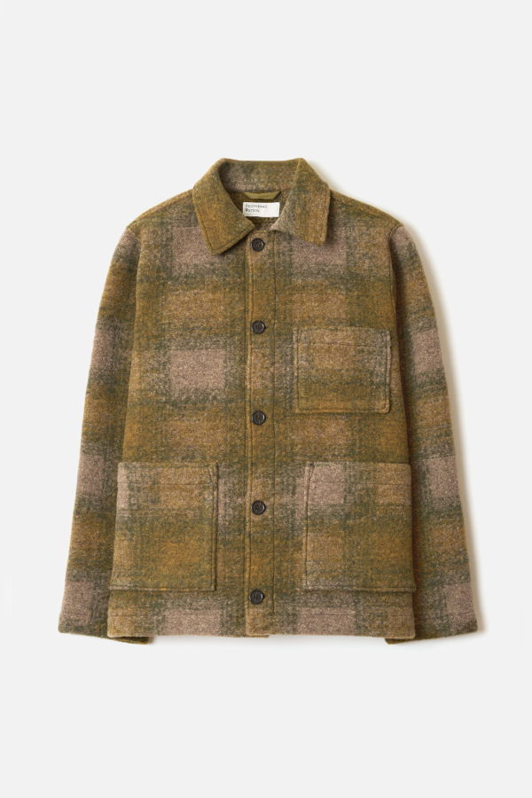 Universal Works Tag Jacket Techno Melton Check