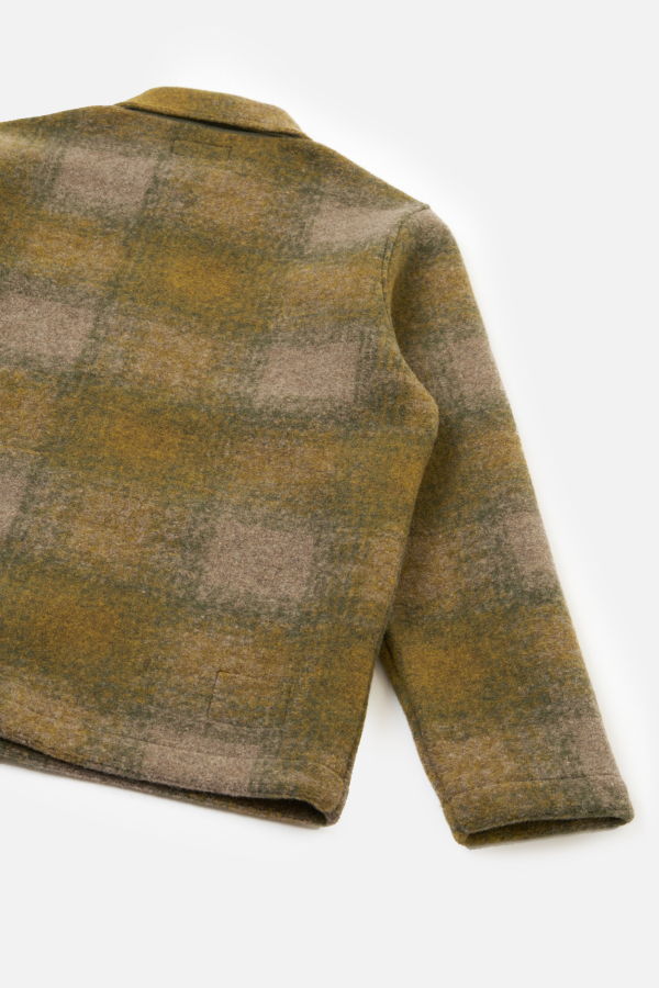 Universal Works Tag Jacket Techno Melton Check
