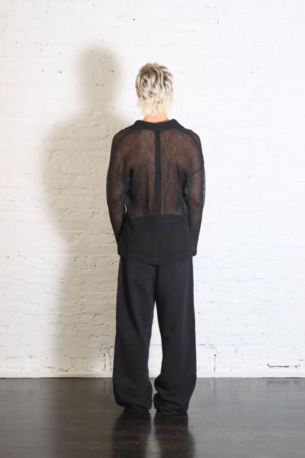 Issey Miyake Rustic Mesh Cardigan