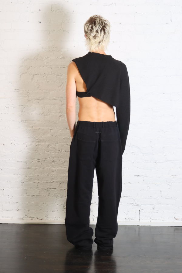 HOMME PLISSE ISSEY MIYAKE Wafer Knit One Sleeve Top