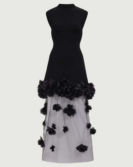 aje moonlight knit mini dress - Black Summer2022