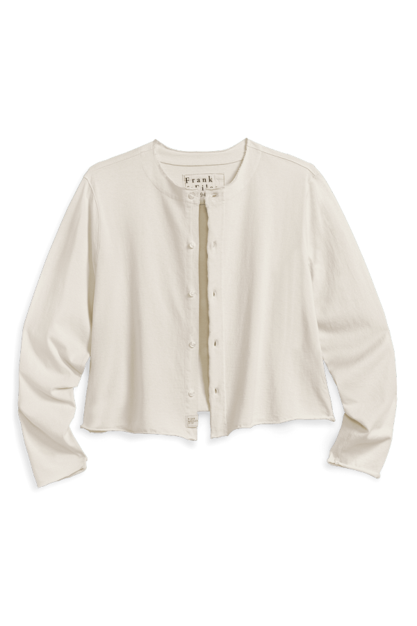 Frank & Eileen Jackie T-Shirt Cardigan - Vintage White