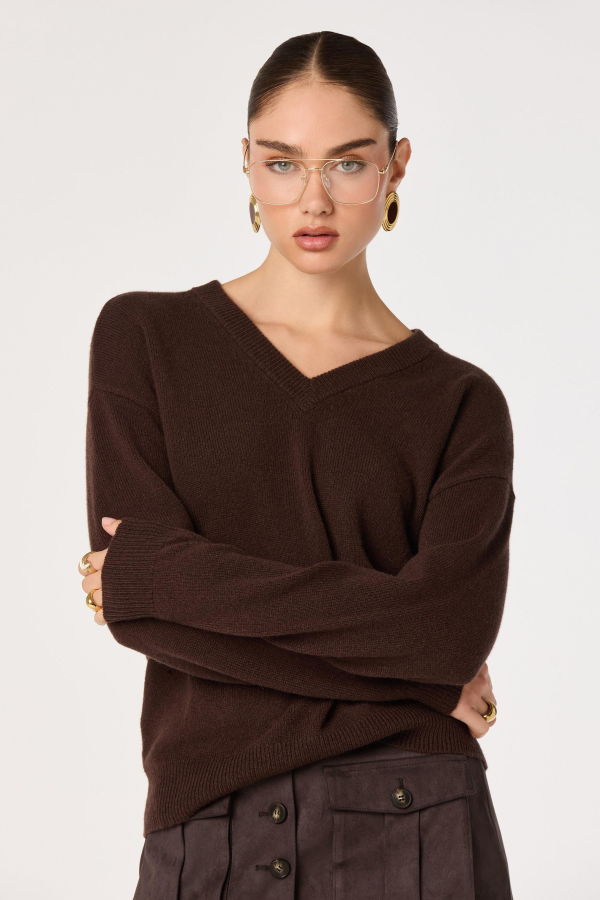 ASTR The Label Bowie V-Neck Sweater