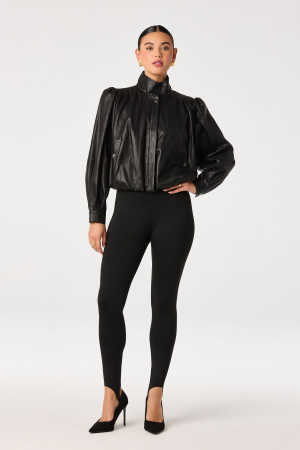 ASTR The Label Estero Faux Leather Bomber Jacket