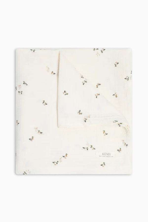 KIDS Colored Organics Muslin Swaddle Blanket