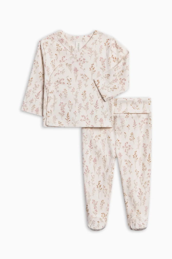 KIDS Colored Organics Riley 2 Piece Kimono Top and Pant Set