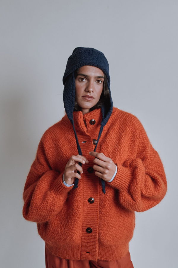 L'ENVERS Geronimo Ear Flap Beanie in Merino Wool