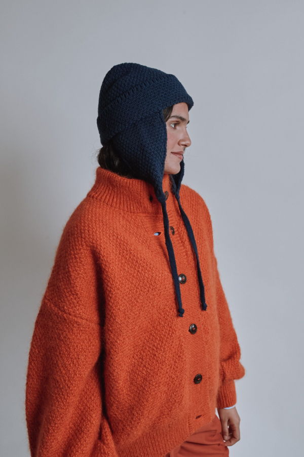 L'ENVERS Geronimo Ear Flap Beanie in Merino Wool