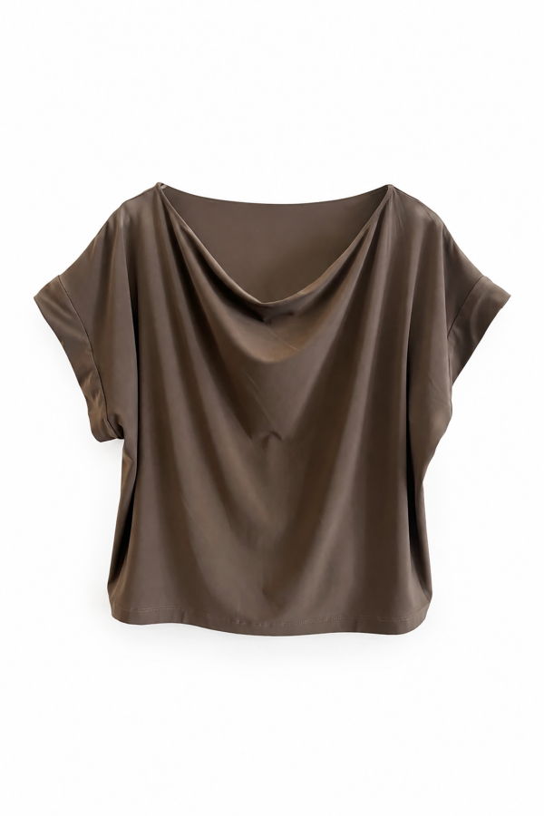 Meg Movement Cowl Neck Tee