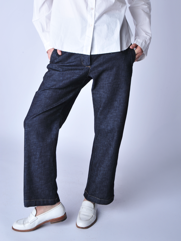 H+ Hannoh Wessel Washed Denim Pernilla Pant
