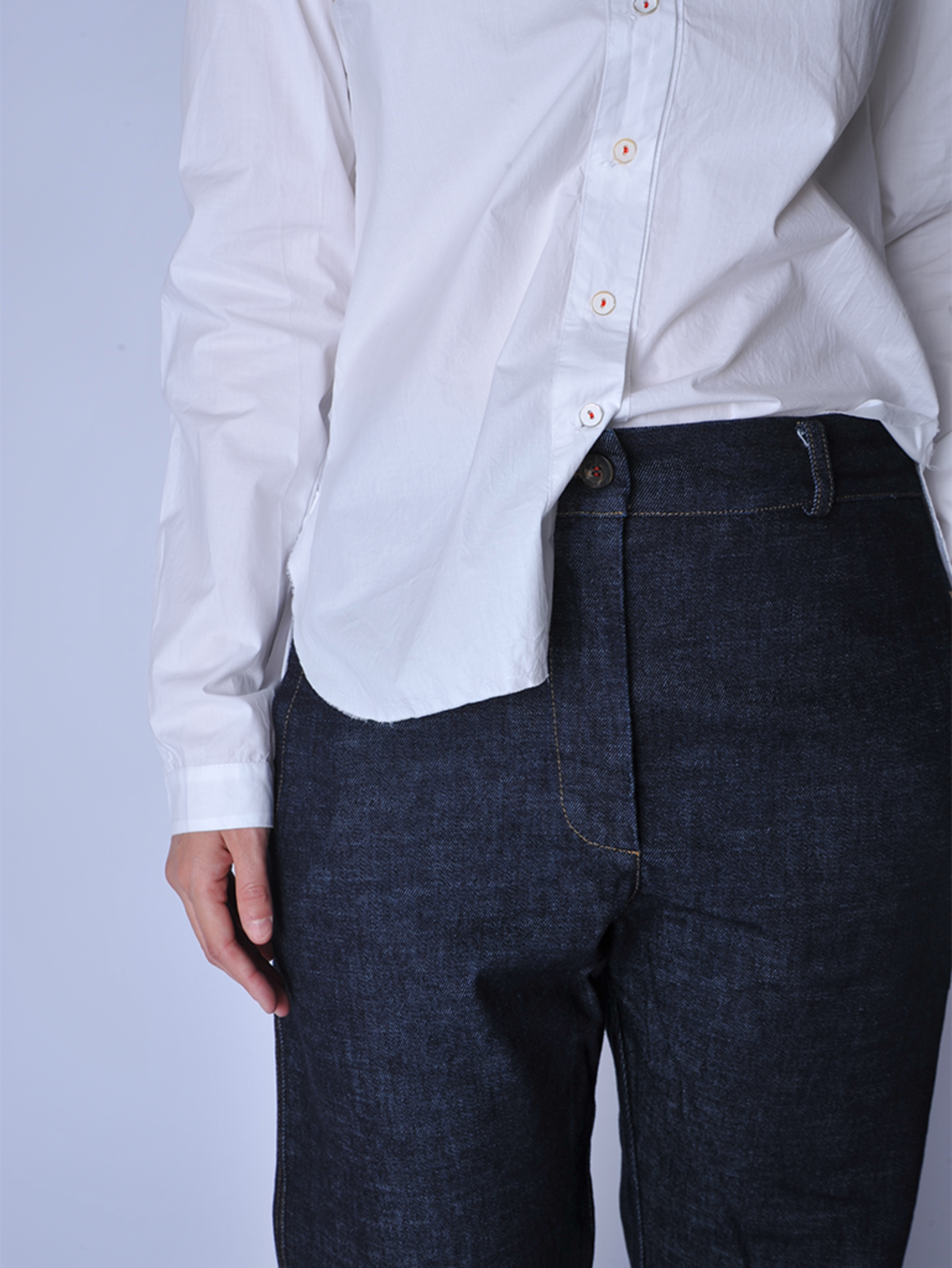 H+ Hannoh Wessel Washed Denim Pernilla Pant - Image 2 of 7