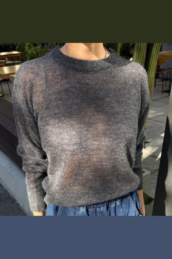 Le Bon Shoppe Cecile Crew Neck Mohair Sweater