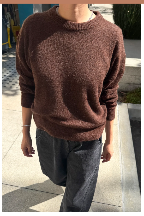 Le Bon Shoppe Cecile Crew Neck Mohair Sweater