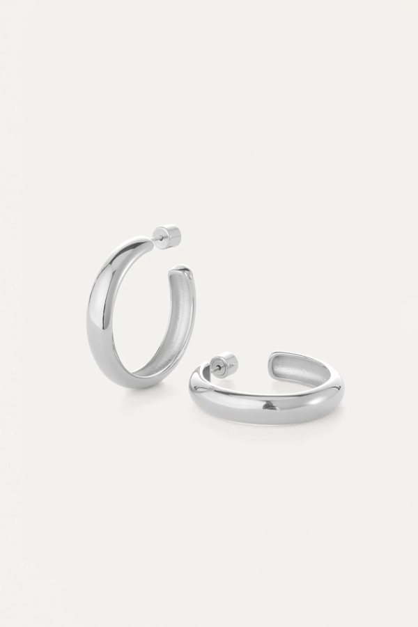Jenny Bird Staple Hoops Large