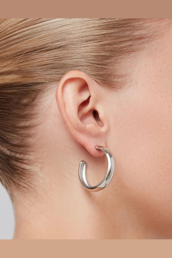 Jenny Bird Staple Hoops Large