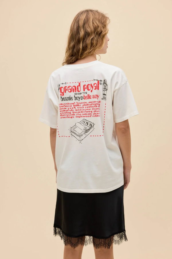 Daydreamer Beastie Boys Hello Nasty Merch Tee - Vintage White