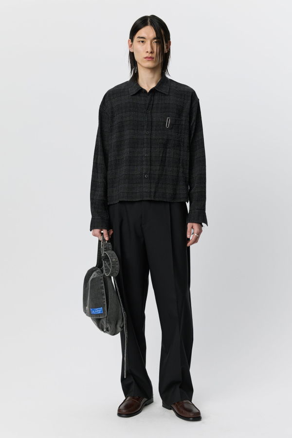 mfpen Priority Shirt - Overdyed Black Check