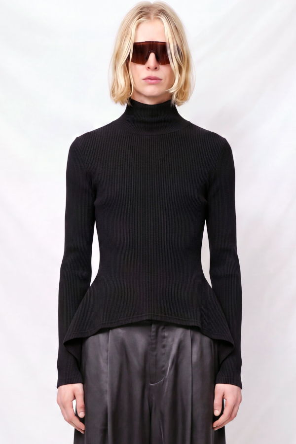 Melitta Baumeister Pointy Turtleneck Top
