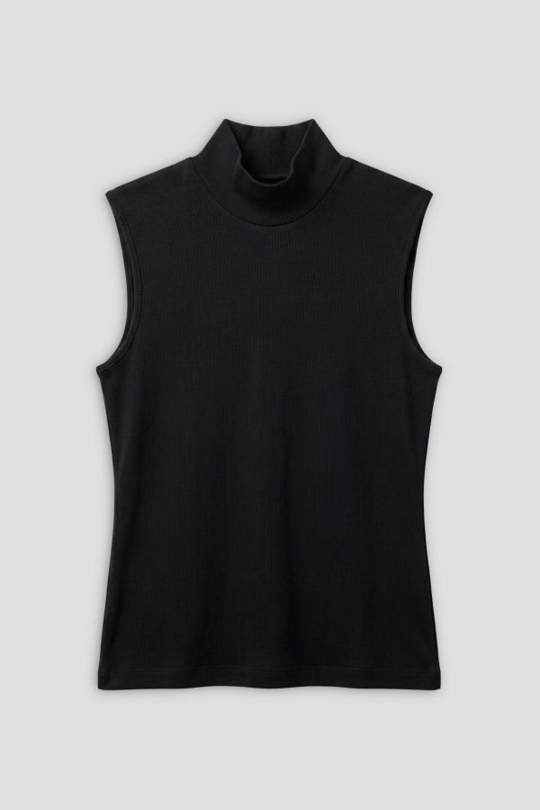 Melitta Baumeister Sleeveless Mock Neck Top
