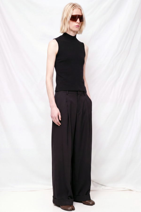 Melitta Baumeister Sleeveless Mock Neck Top