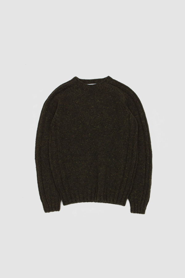 Harley of Scotland Chunky Crew Neck Sweater Harris