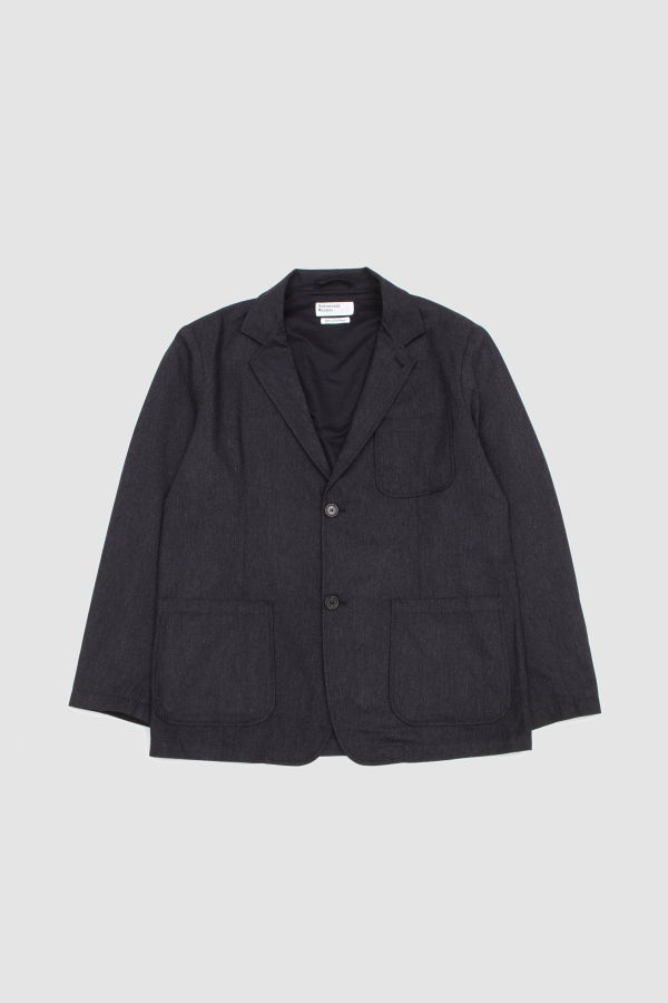 Universal Works Two Button Jacket Rec. IT Tweed - Charcoal