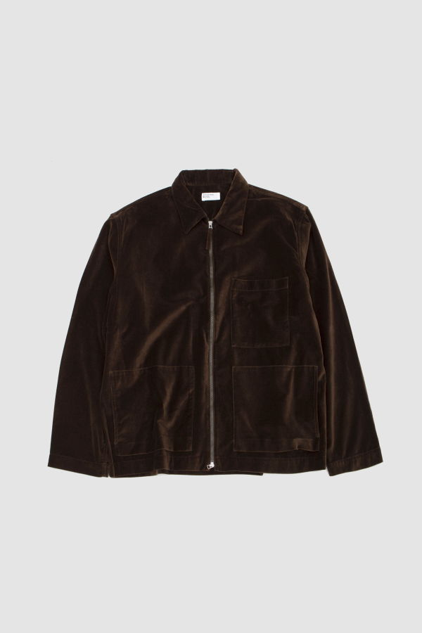 Universal Works Zip OS Shirt CPH Velvet