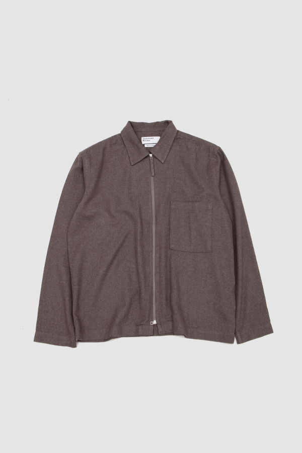 Universal Works Zip Shirt Monty Cot Tencel