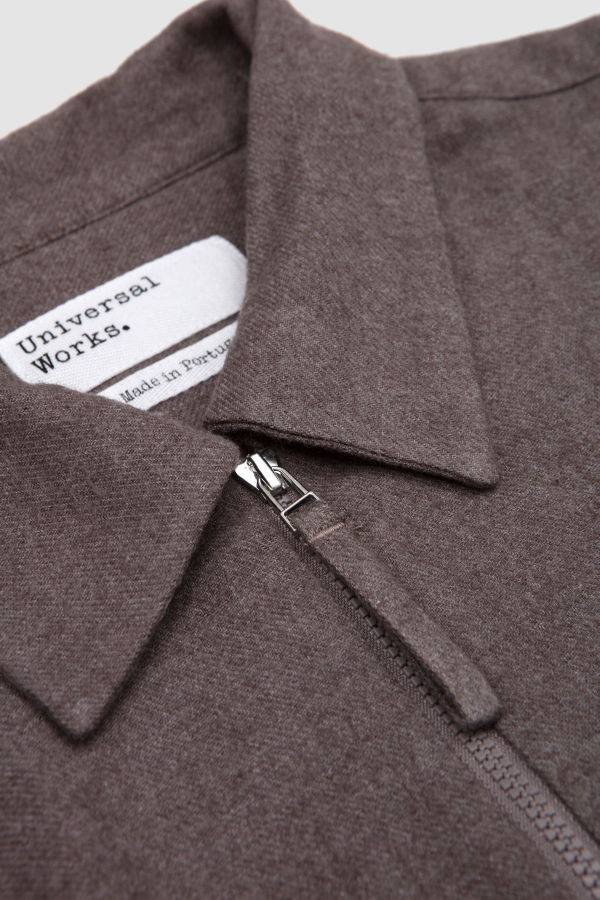Universal Works Zip Shirt Monty Cot Tencel