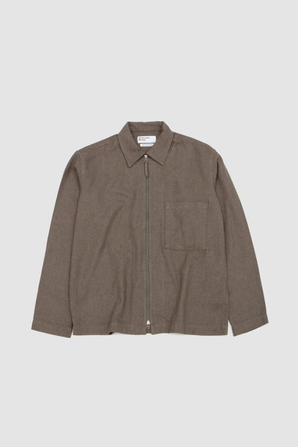 Universal Works Zip Shirt Monty Cot Tencel