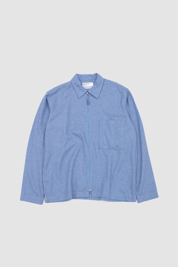 Universal Works Zip Shirt Monty Cot Tencel