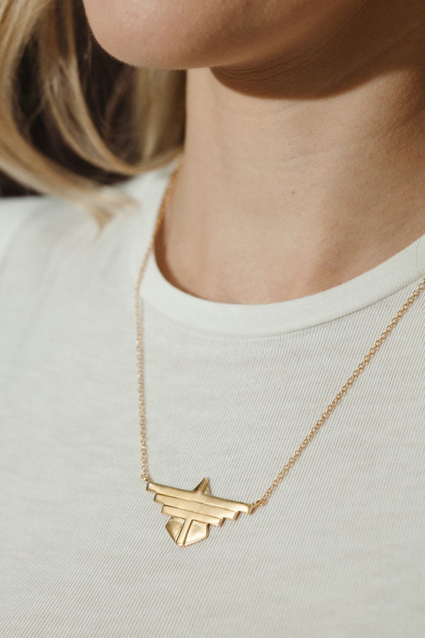 Sierra Winter Jewelry Freebird Necklace - Gold Vermeil