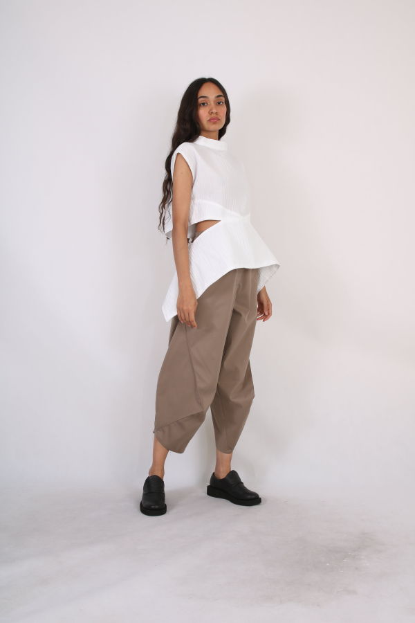 Solouk Cocoon Pants - Taupe