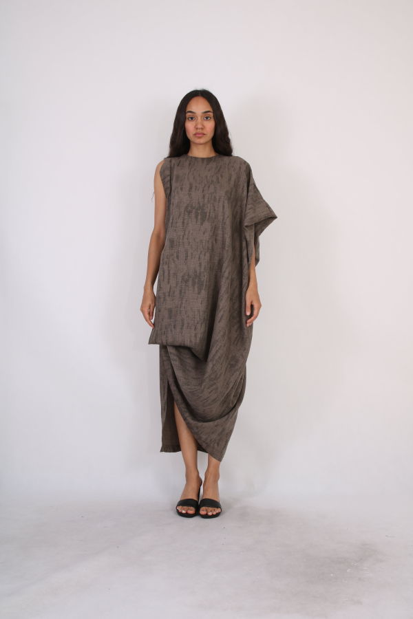Solouk The Echo Dress - Taupe