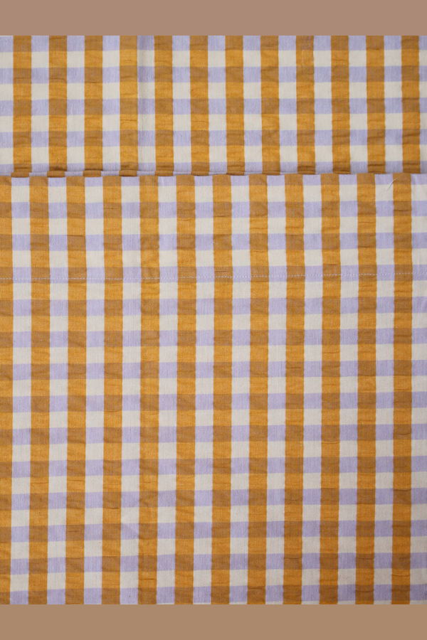 Mosey Me Mango Seersucker Flat Sheet