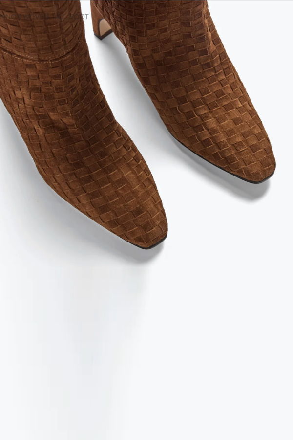 Freda Salvador Lennox Woven Tall Boot - Toffee