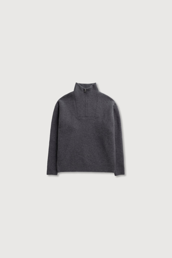 Arpenteur Cam Felted Sweater - Heather Grey