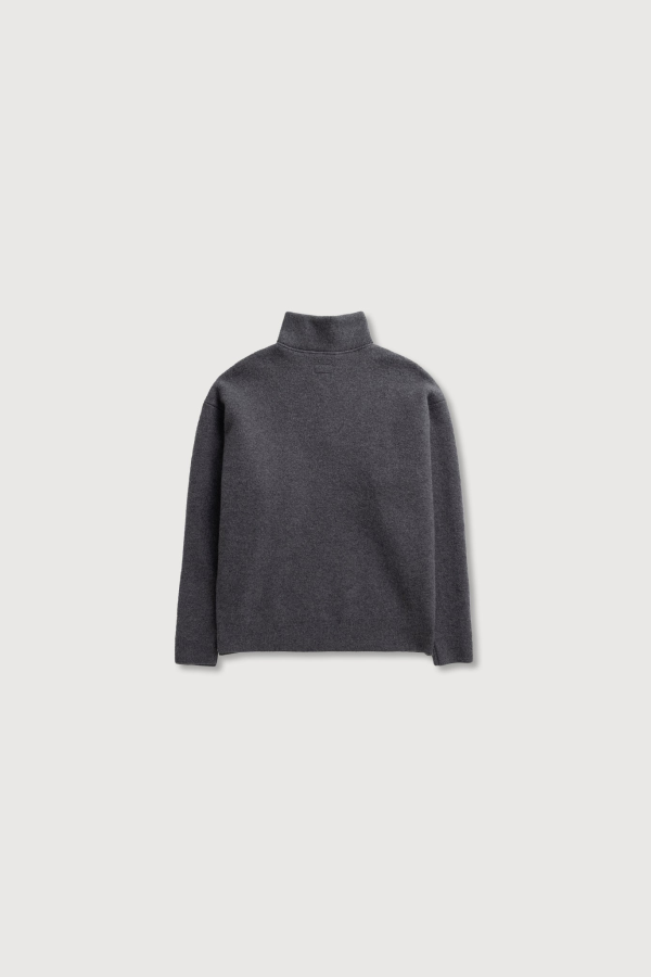 Arpenteur Cam Felted Sweater - Heather Grey
