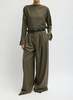 Tibi Cozy Flannel Triple Pleat Pant - Thumbnail 1