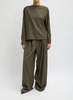 Tibi Cozy Flannel Triple Pleat Pant - Thumbnail 4