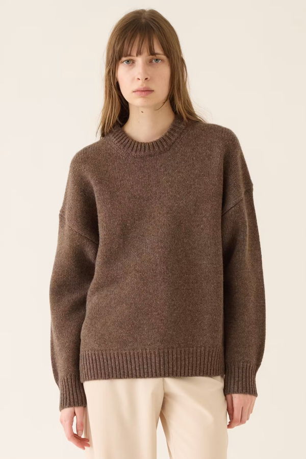 DEMYLEE Maude Merino Wool Sweater - Bark
