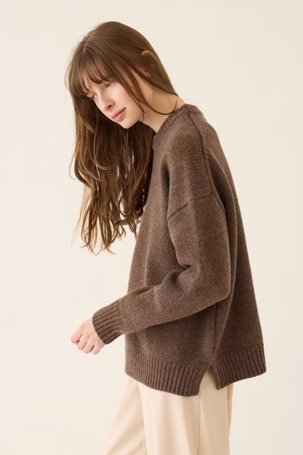 DEMYLEE Maude Merino Wool Sweater - Bark