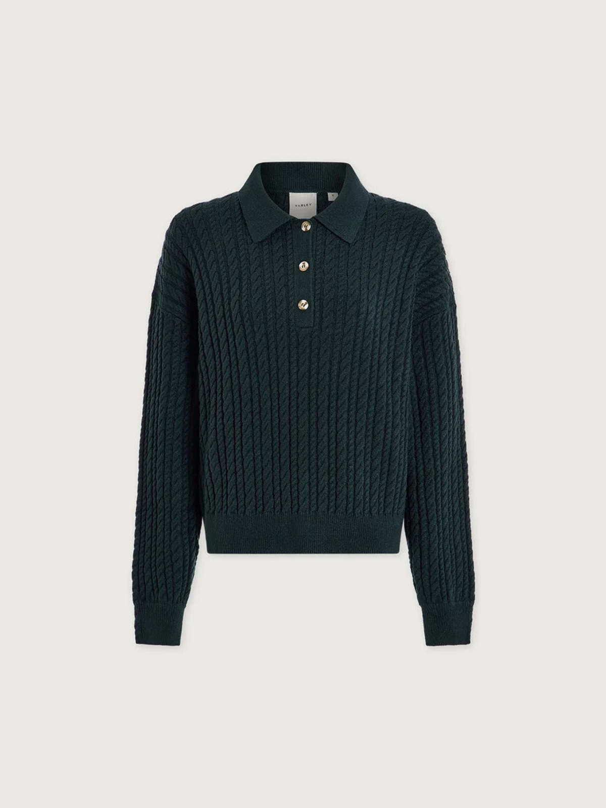 Varley Dottie Polo Knit Sweater - Image 6 of 6