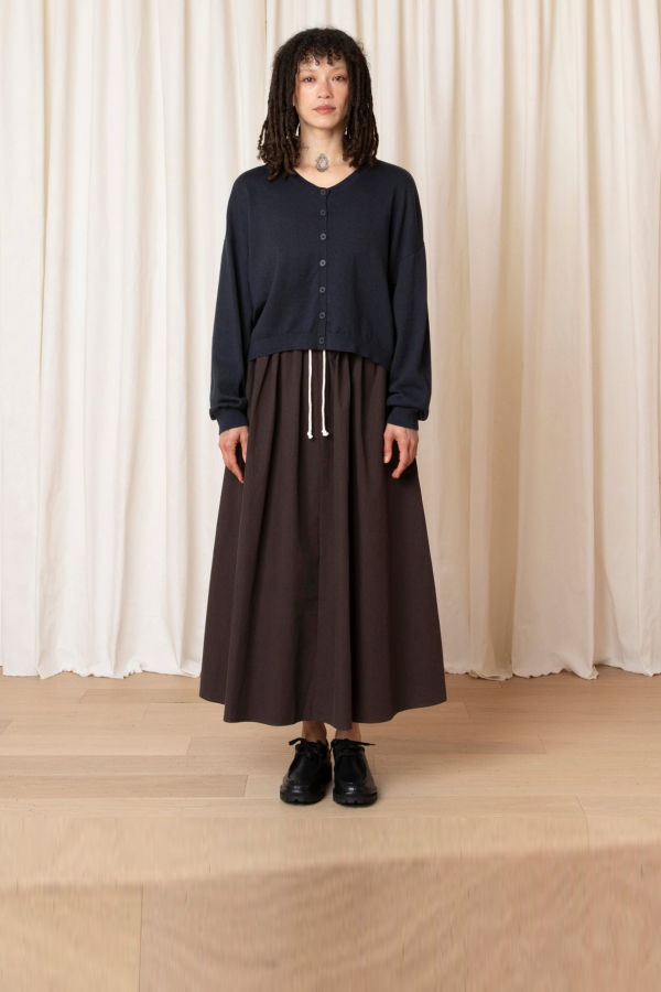 Ali Golden Boxy Cardigan