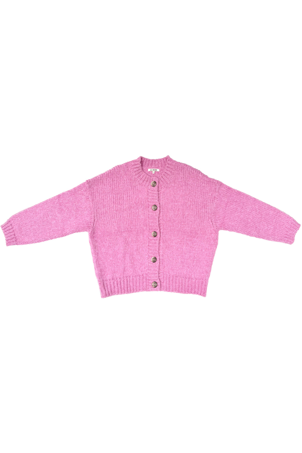 Ali Golden Merino Crew-Neck Cardigan